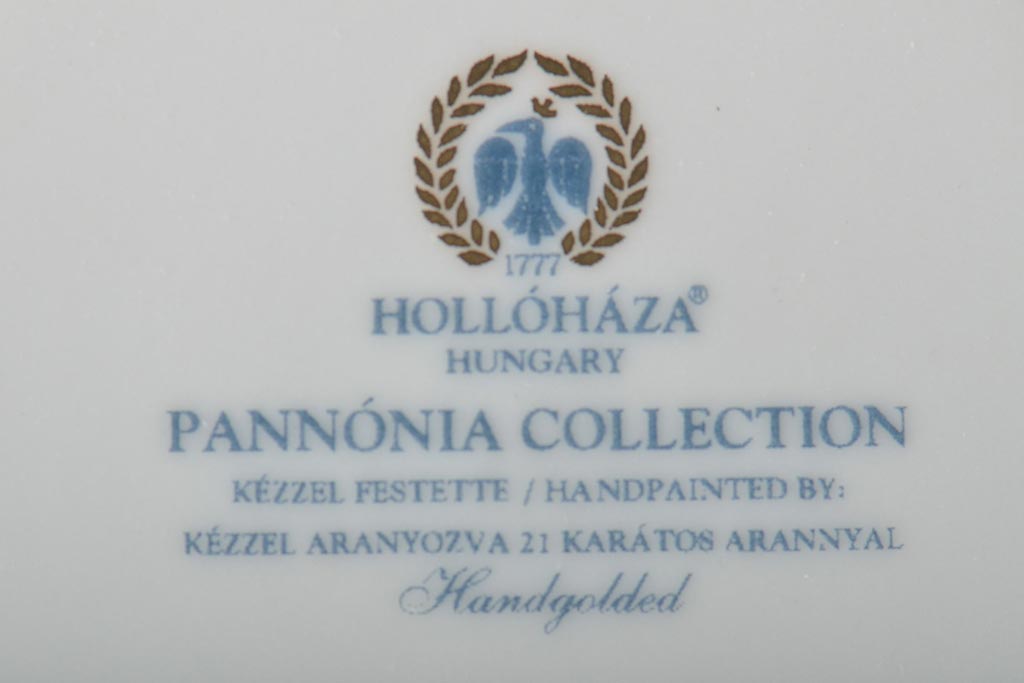 中古　ハンガリー　HOLLOHAZA(ホロハーザ)　Pannonia(パノニア)　カップ&ソーサー6客セット(洋食器)(R-044535)