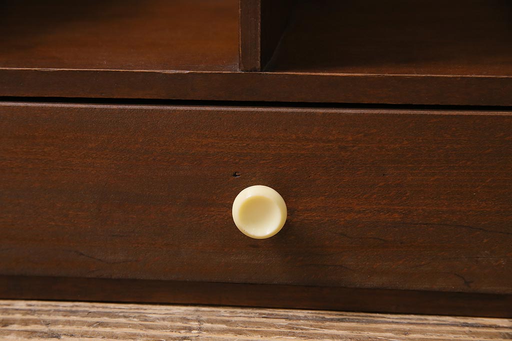 アンティーク雑貨　昭和初期　シックな色合いが魅力のブックスタンド(本立て)(R-044590)