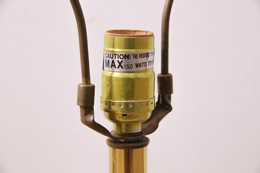 ビンテージ　DREXEL HERITAGE(ドレクセルヘリテイジ)　真鍮　アンティークテイストなテーブルランプ(スタンドライト、ナイトランプ、卓上照明、ヴィンテージ)(R-044615)