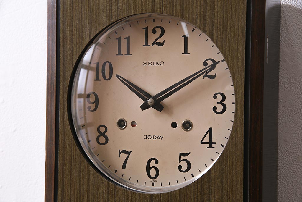 レトロ雑貨 SEIKO(セイコー) ゼンマイ式 カレンダー付き 渋い