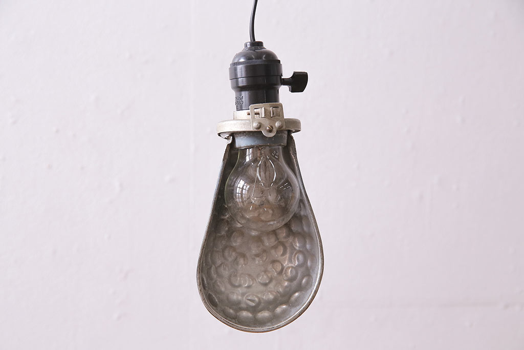アンティーク照明　昭和初期　斬新なデザインのペンダントライト(吊り下げ照明)(R-044814)