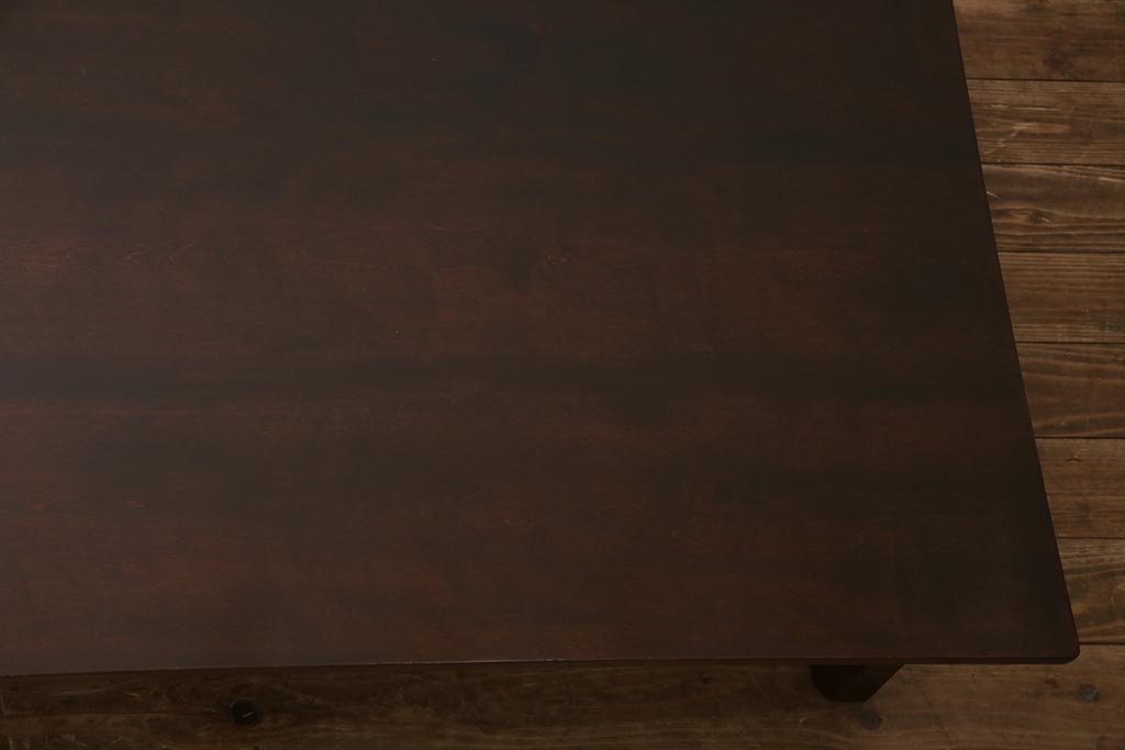 ヴィンテージ家具　松本民芸家具　すっきりとした佇まいの上品な座卓(幅1800、ローテーブル、ビンテージ)(R-044886)