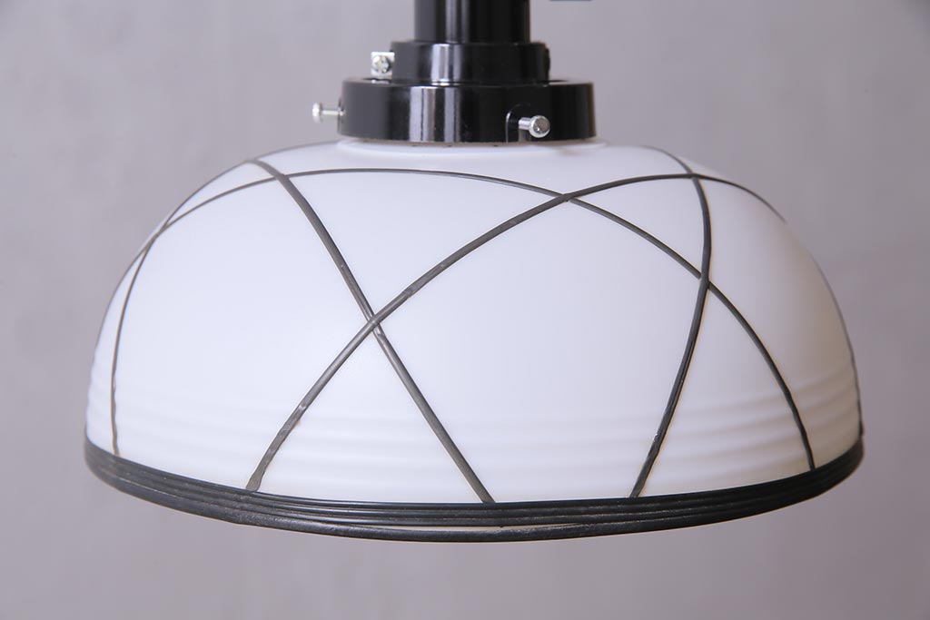レトロ照明　ベークライト　セル巻　セルロイド装飾が魅力の和風ペンダントライト(天井照明、吊り下げ照明)(R-044908)