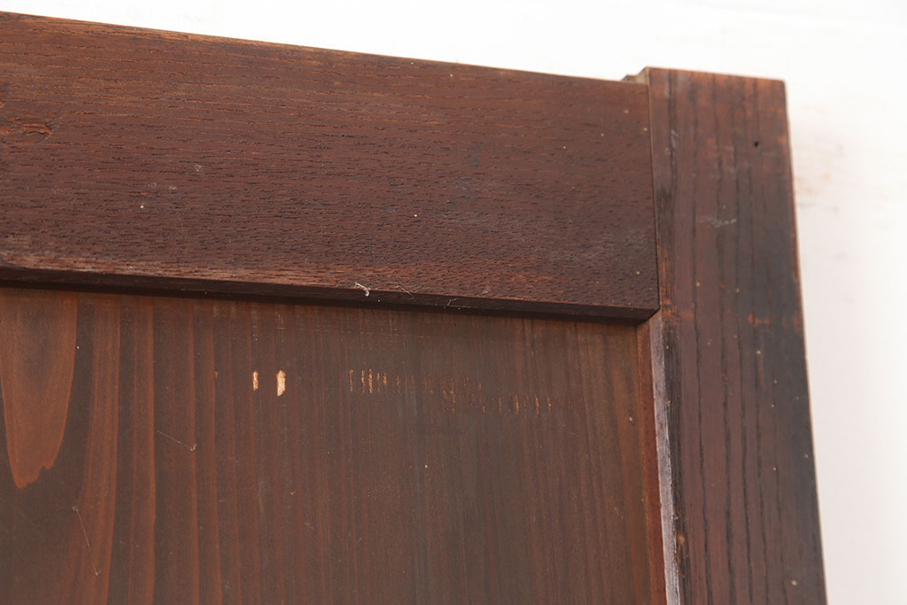 アンティーク建具　明治期　シンプルな板戸2枚セット(帯戸、引き戸、建具)(R-044923)