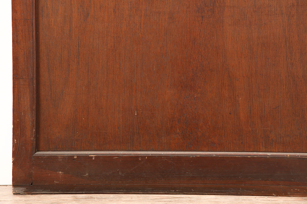 アンティーク建具　昭和初期　昭和レトロな雰囲気漂うレトロな木製ドア(ガラス扉)(R-044932)
