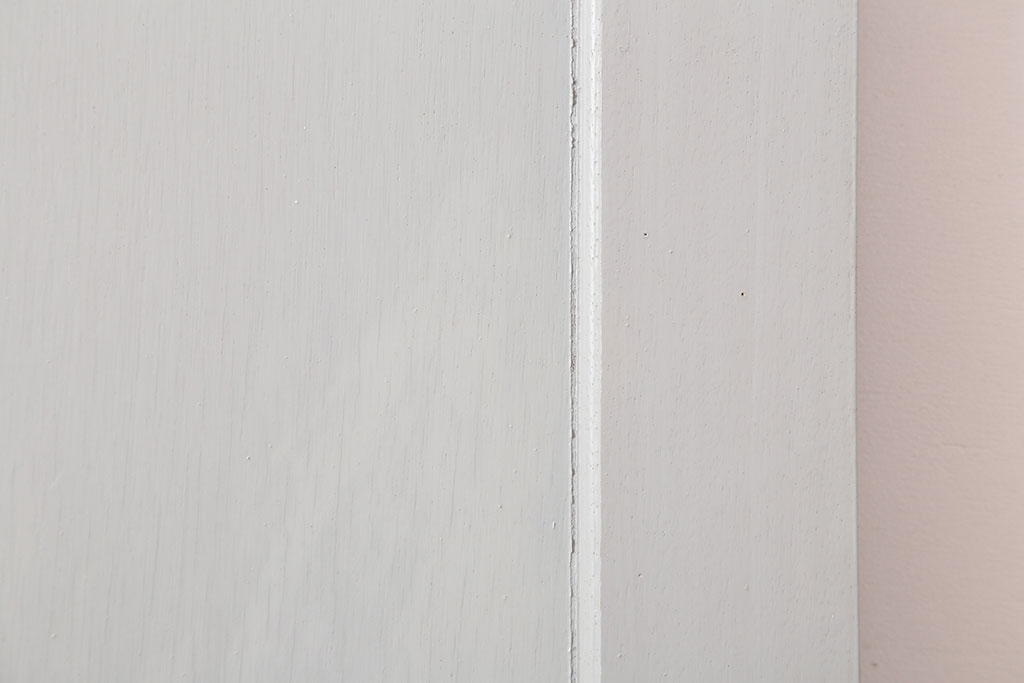 アンティーク建具　昭和中期　フレンチナチュラルな空間に合うペイントドア(木製扉)(R-044938)