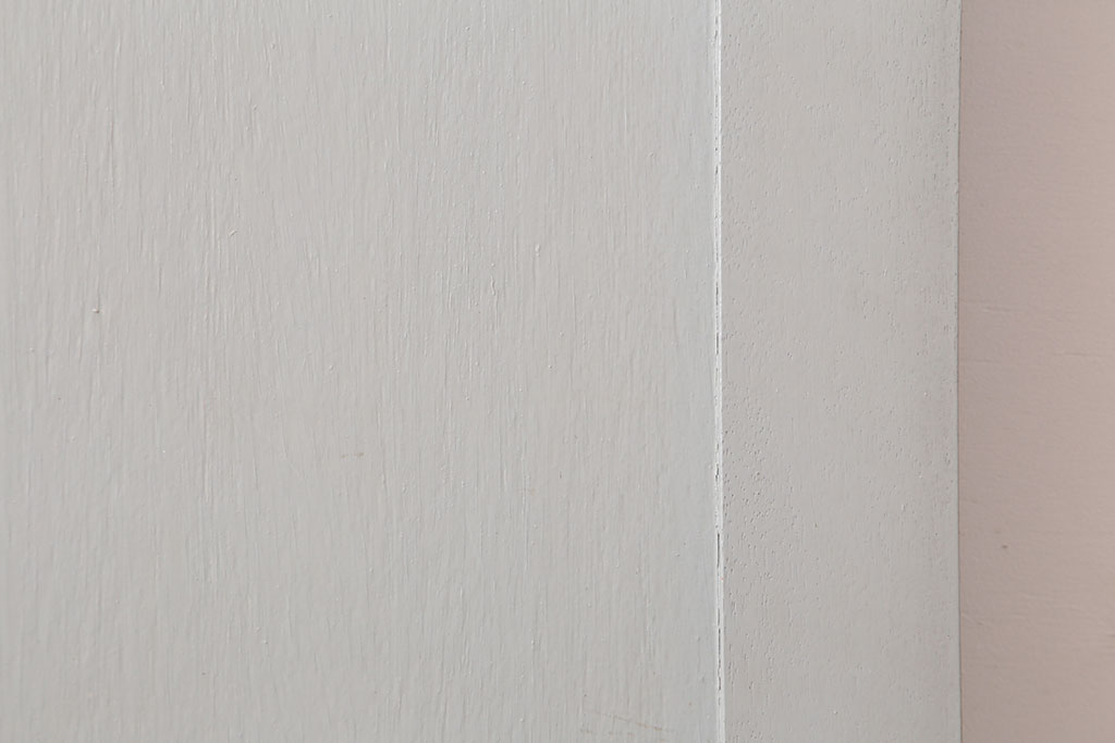 アンティーク建具　昭和中期　フレンチナチュラルな空間に合うペイントドア(木製扉)(R-044942)