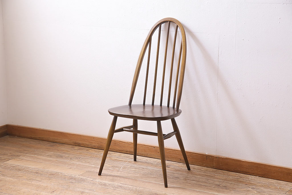 ヴィンテージ　ERCOL(アーコール)　ブリティッシュカントリーに合うクエーカーチェア(椅子、ビンテージ)(R-045026)