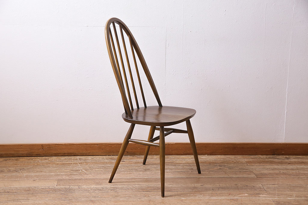 ヴィンテージ　ERCOL(アーコール)　ブリティッシュカントリーに合うクエーカーチェア(椅子、ビンテージ)(R-045026)