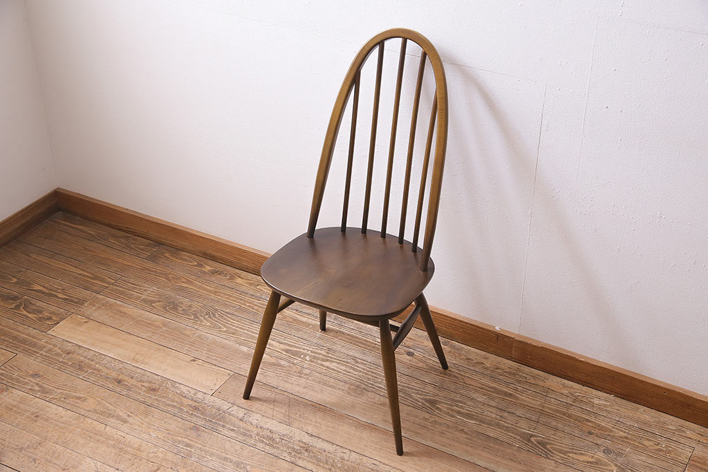 ヴィンテージ　ERCOL(アーコール)　ブリティッシュカントリーに合うクエーカーチェア(椅子、ビンテージ)(R-045026)