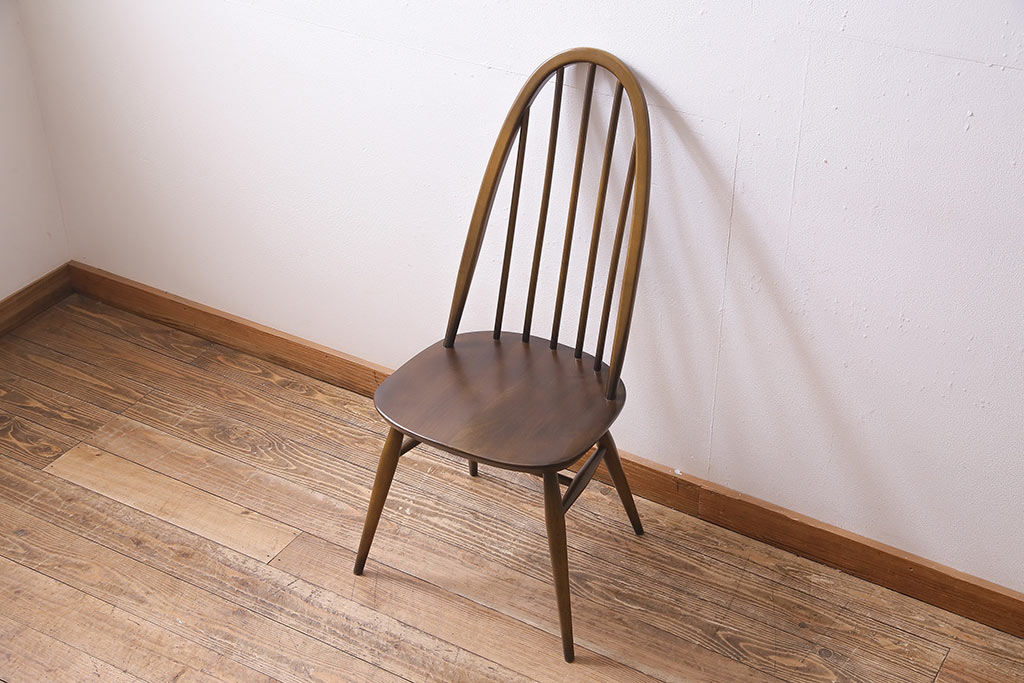 ヴィンテージ　ERCOL(アーコール)　ブリティッシュカントリーに合うクエーカーチェア(椅子、ビンテージ)(R-045027)