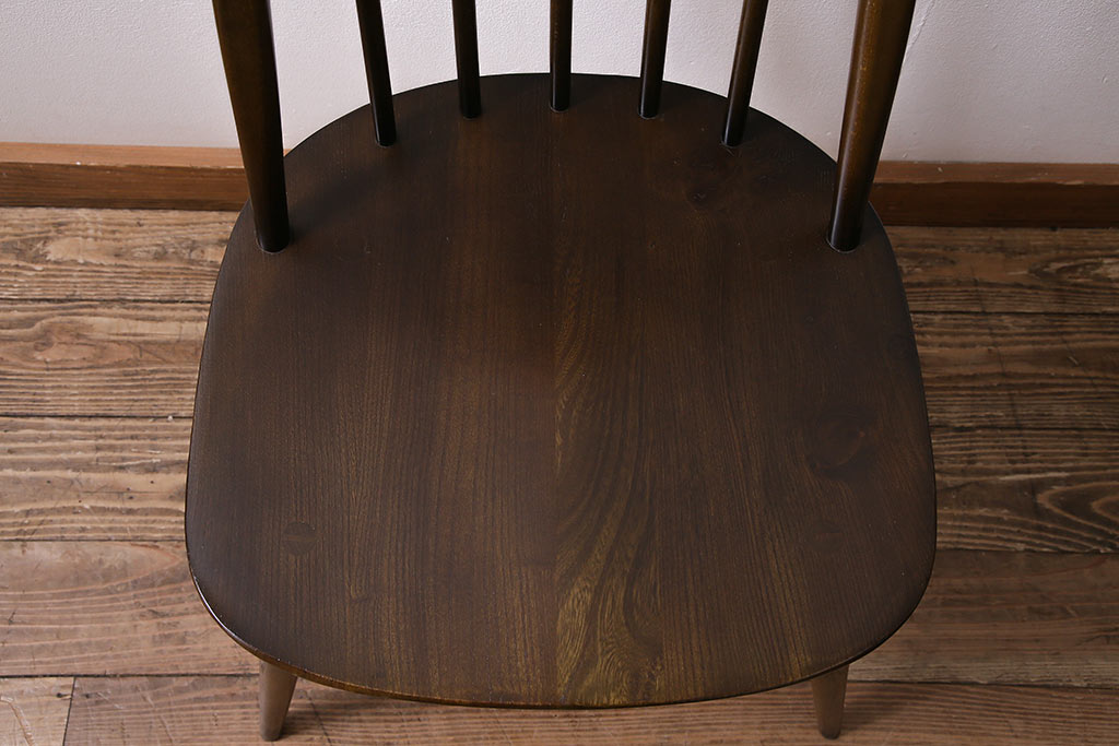 ヴィンテージ　ERCOL(アーコール)　ブリティッシュカントリーに合うクエーカーチェア(椅子、ビンテージ)(R-045027)