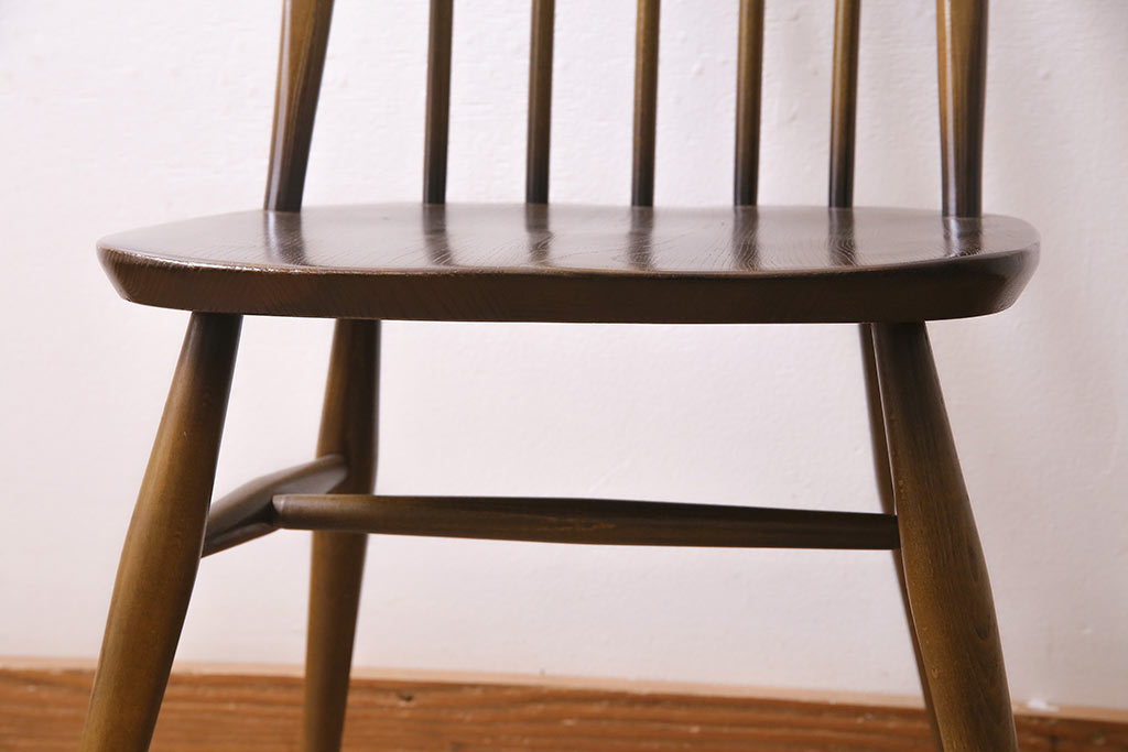 ヴィンテージ　ERCOL(アーコール)　ブリティッシュカントリーに合うクエーカーチェア(椅子、ビンテージ)(R-045027)