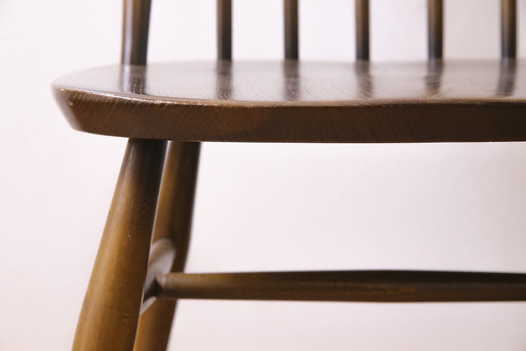 ヴィンテージ　ERCOL(アーコール)　ブリティッシュカントリーに合うクエーカーチェア(椅子、ビンテージ)(R-045027)