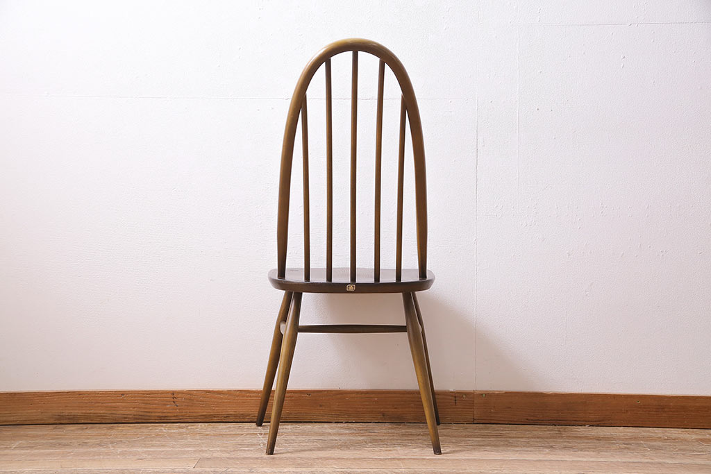 ヴィンテージ　ERCOL(アーコール)　ブリティッシュカントリーに合うクエーカーチェア(椅子、ビンテージ)(R-045028)