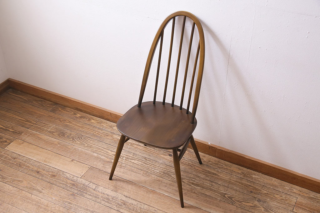 ヴィンテージ　ERCOL(アーコール)　ブリティッシュカントリーに合うクエーカーチェア(椅子、ビンテージ)(R-045029)