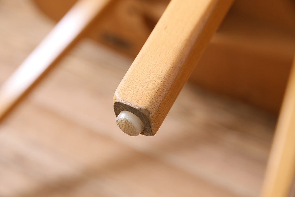 ヴィンテージ家具　イギリスビンテージ　ERCOL(アーコール)　エルム材　スクエアドロップリーフテーブル(バタフライテーブル)(R-045030)