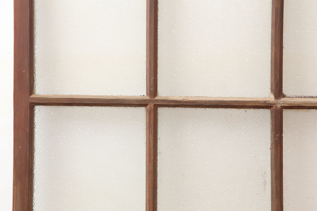 アンティーク建具　昭和中期　レトロな雰囲気が魅力のドア(ガラス扉、建具)(R-045078)