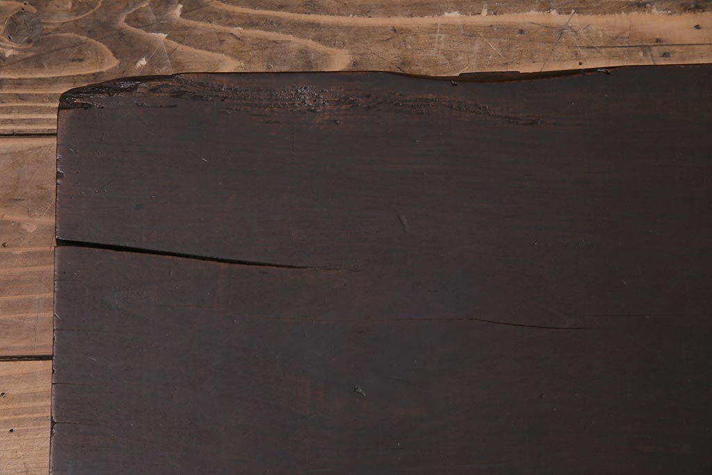 アンティーク家具　明治期　使いこまれた木の風合いが味わい深い裁ち板(作業台、飾り台、陳列台)(R-045080)