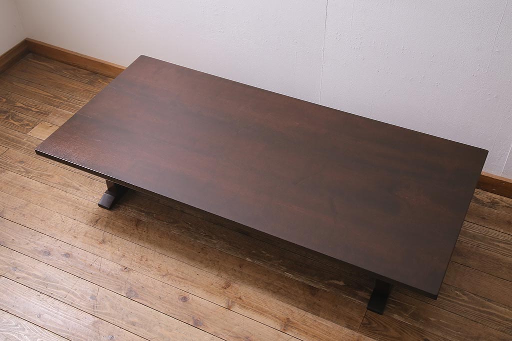 ビンテージ家具　松本民芸家具　上品な空間づくりにおすすめの座卓(ローテーブル、座机)(R-045090)