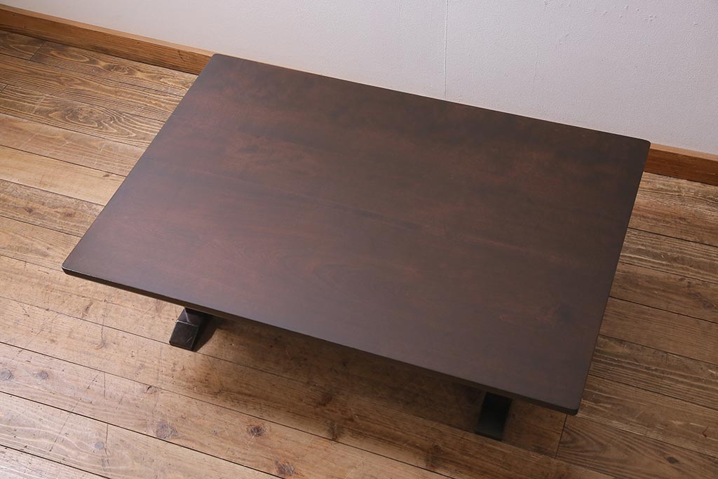 ビンテージ家具　松本民芸家具　上品な和の雰囲気を漂わせる座卓(ローテーブル、座机)(R-045114)