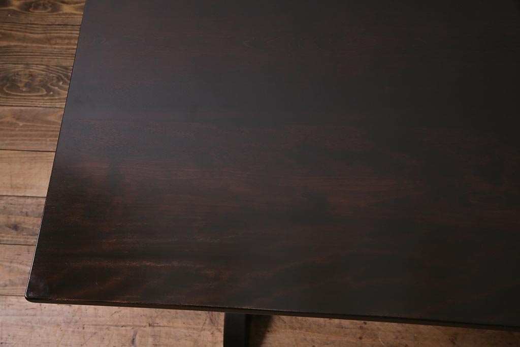 ヴィンテージ家具　松本民芸家具　別注品　落ち着いた大人の空間作りにおすすめのダイニングテーブル(2人掛け、ビンテージ)(R-045135)