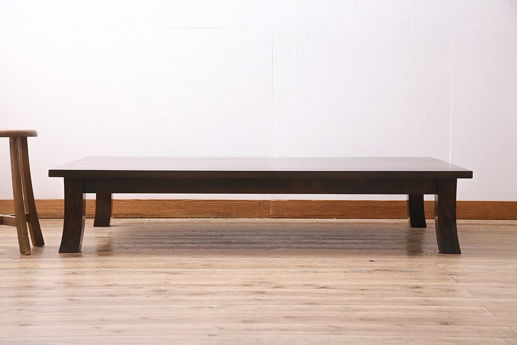 ヴィンテージ家具　松本民芸家具　上品な和モダンスタイルにおすすめの座卓(ローテーブル、ビンテージ)(R-045244)