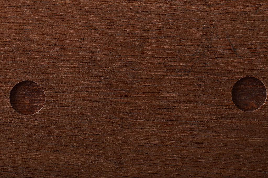 アンティーク家具　昭和レトロ　仕切り付き　シンプルなデザインの小引き出し(小物収納、小物入れ)(R-045477)