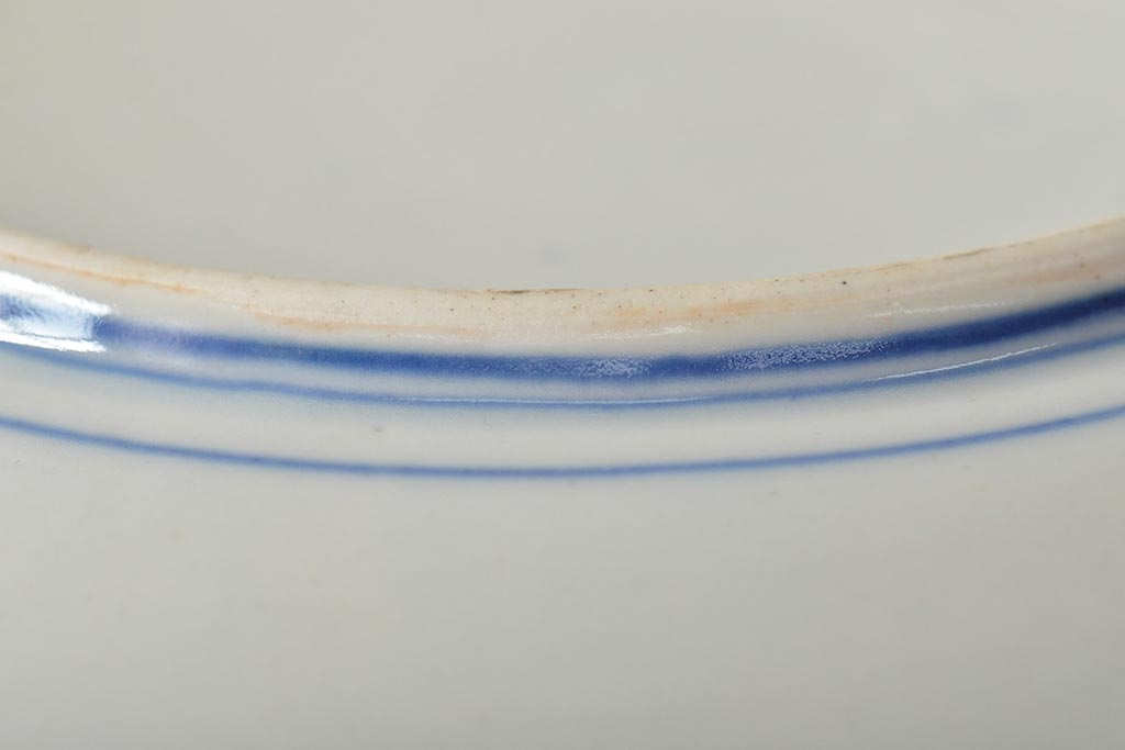 大正〜昭和初期　花蝶文6寸印判皿5枚(伊万里焼、和食器)(R-045495)