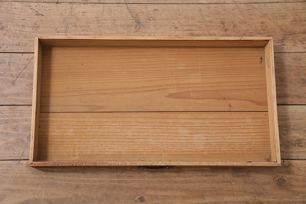 アンティーク家具　明治大正期　天板朴の木・引き出し前板ケヤキ材　使い込まれた木肌が味わい深い文机(座机)(R-045628)
