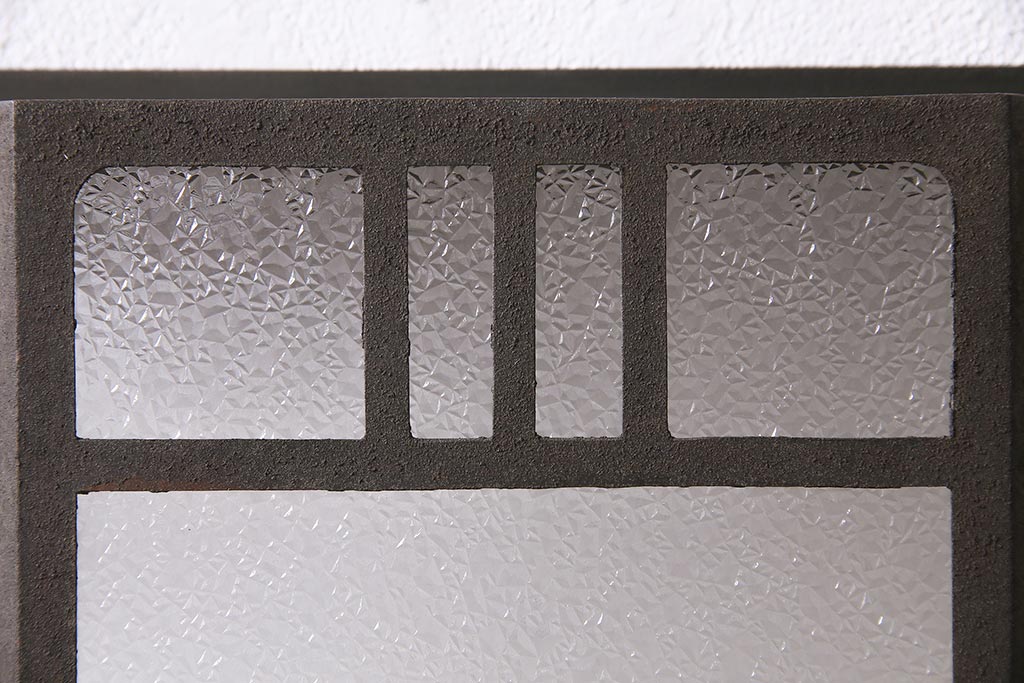 アンティーク雑貨　昭和初期　特大　開閉式　和の風情を感じさせる壁掛け照明カバー(ウォールカバー)(R-045747)