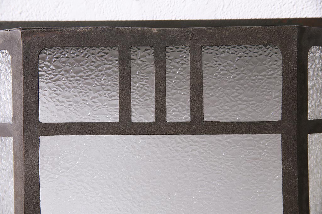 アンティーク雑貨　昭和初期　特大　固定式　和の風情を感じさせる壁掛け照明カバー(ウォールカバー)(R-045748)