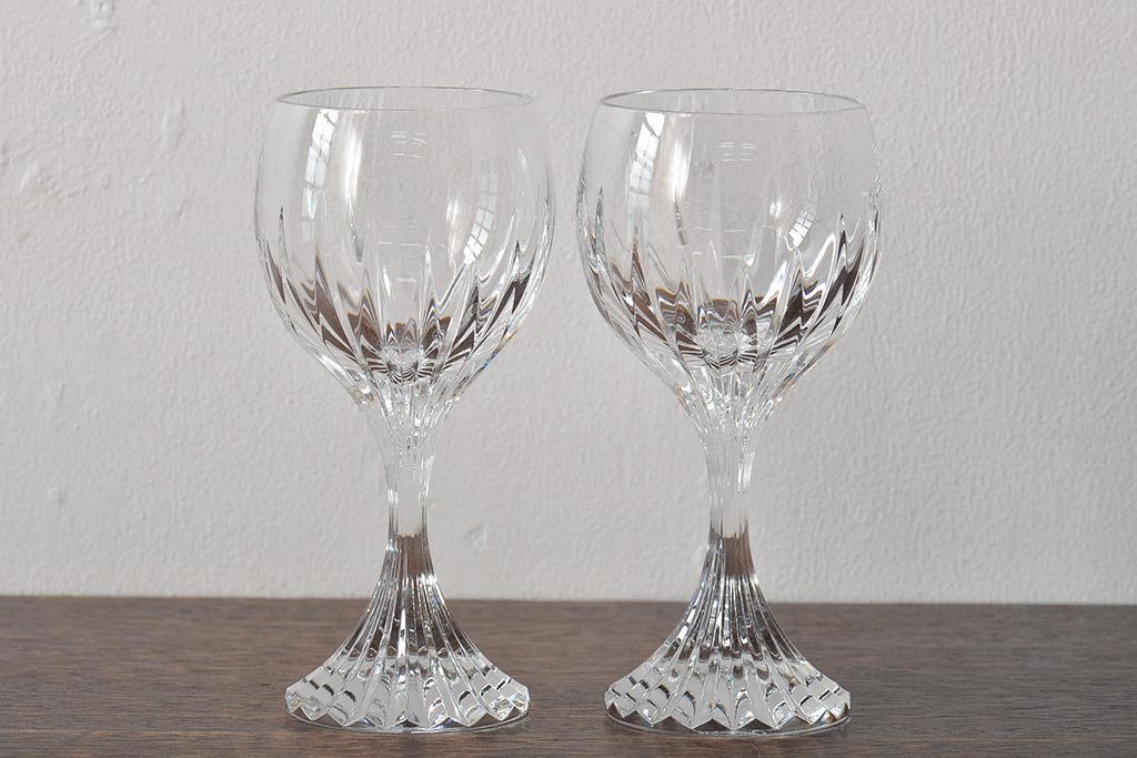 バカラ(Baccarat)　マッセナ　ワイングラス2客(クリスタル)(R-045762)