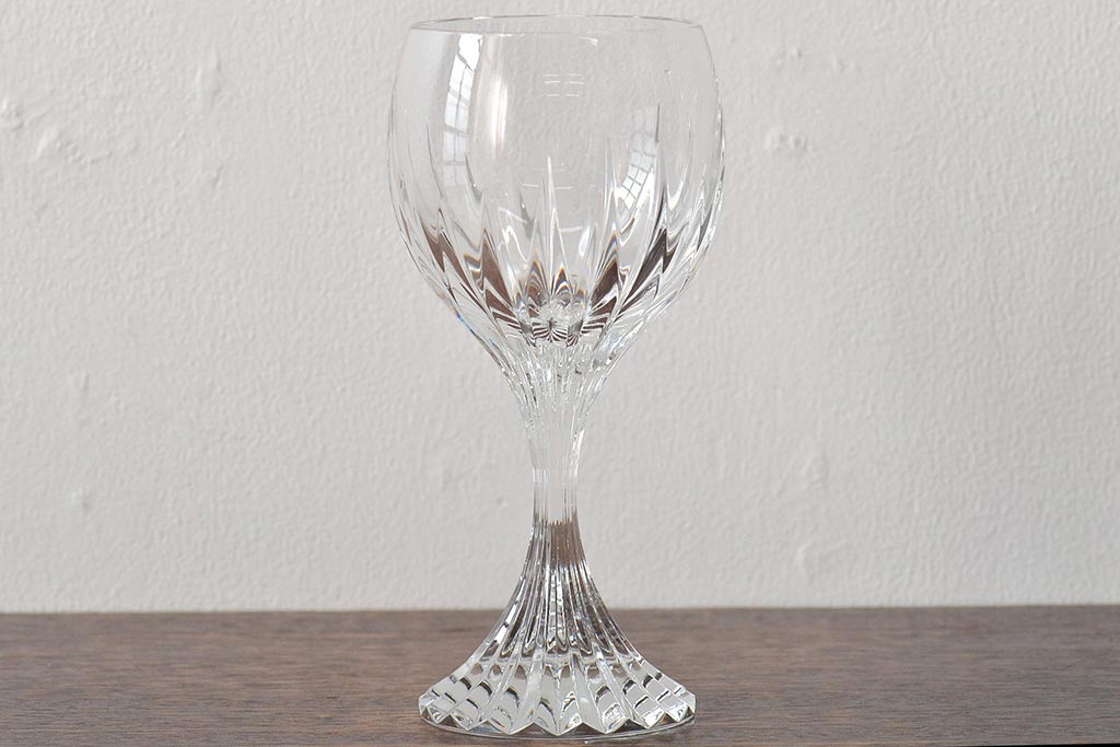 バカラ(Baccarat)　マッセナ　ワイングラス2客(フルレッドクリスタルガラス)(R-045762)