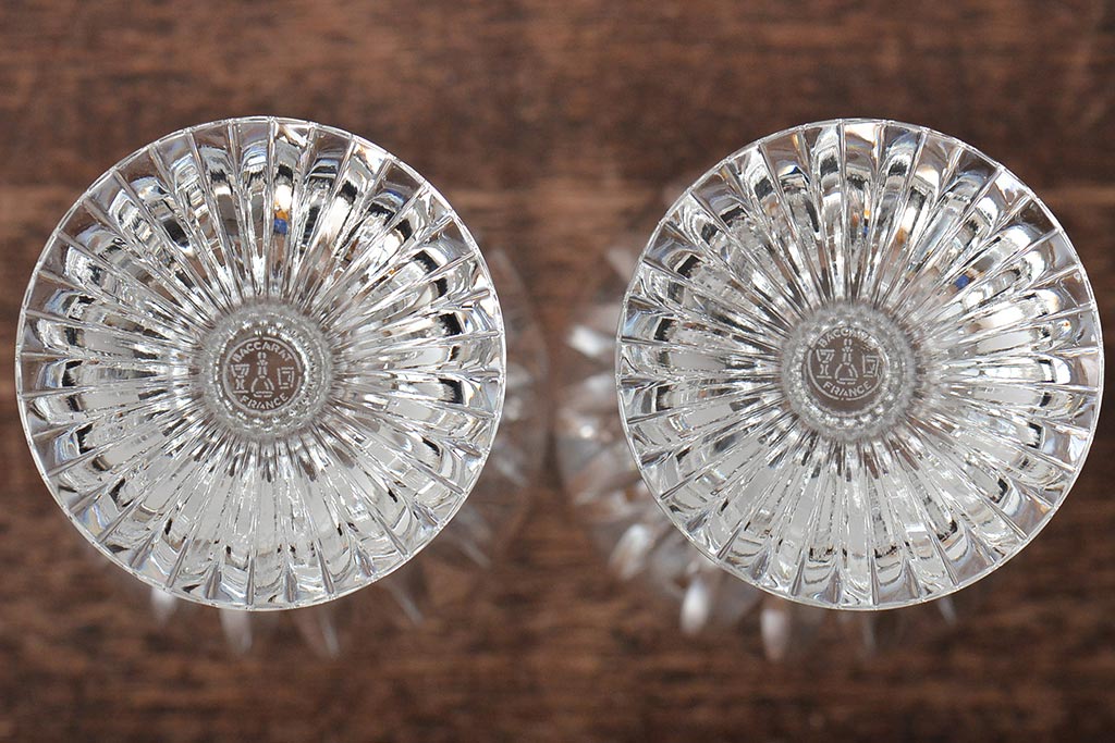 バカラ(Baccarat)　マッセナ　ワイングラス2客(フルレッドクリスタルガラス)(R-045762)