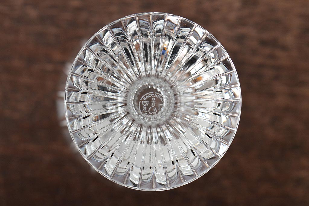 バカラ(Baccarat)　マッセナ　ワイングラス2客(フルレッドクリスタルガラス)(R-045762)