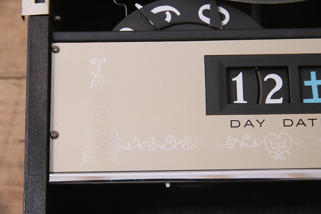 アンティーク時計　昭和初期　CITIZEN(シチズン)　30DAY　カレンダー付　ゼンマイ式　レトロモダンな壁掛け時計(振り子時計、柱時計)(R-045765)
