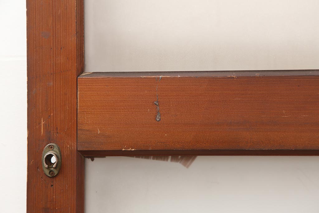 レトロ建具 昭和中期 シンプルなデザインで合わせやすいガラス戸