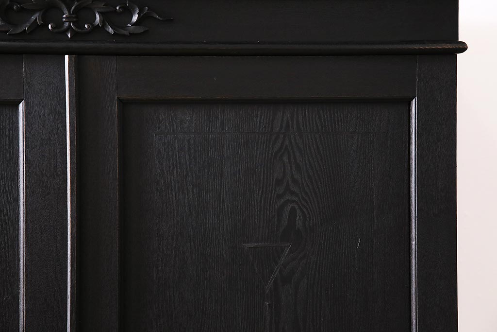 アンティーク家具　大正ロマン　ナラ材　上手物のシックなワードローブ(クローゼット)(R-045856)