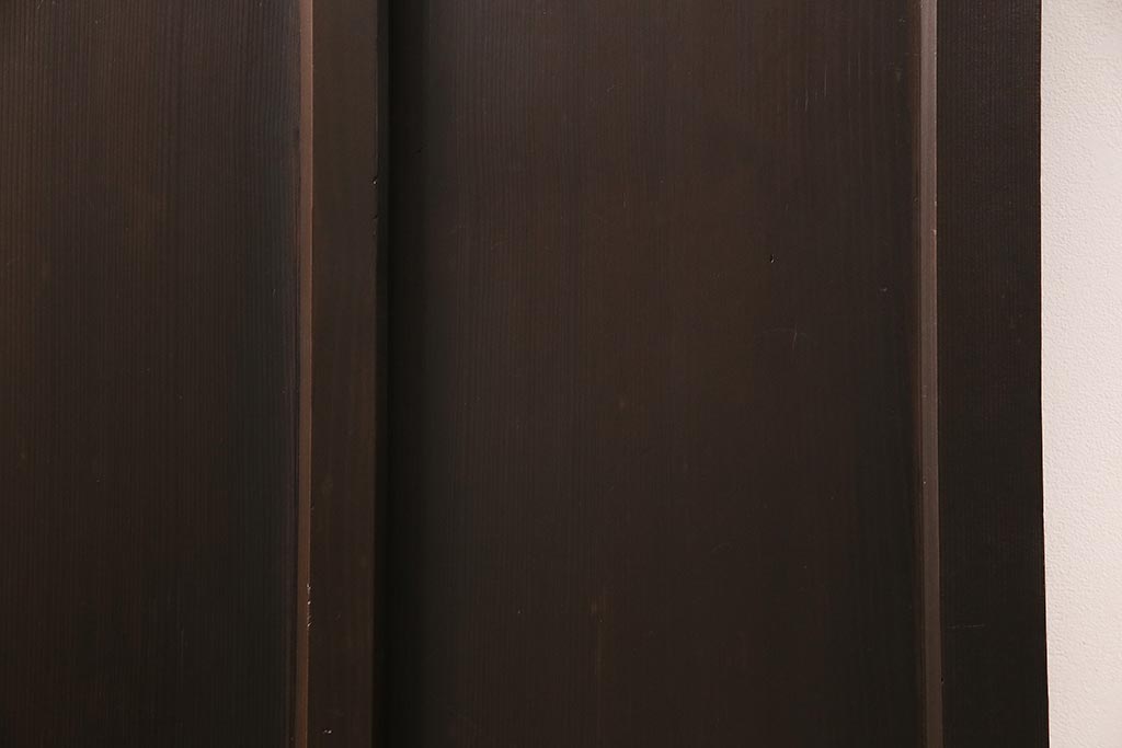 アンティーク建具　大正ロマン　色ガラスがおしゃれな木製ドア(ガラス扉)(R-045914)