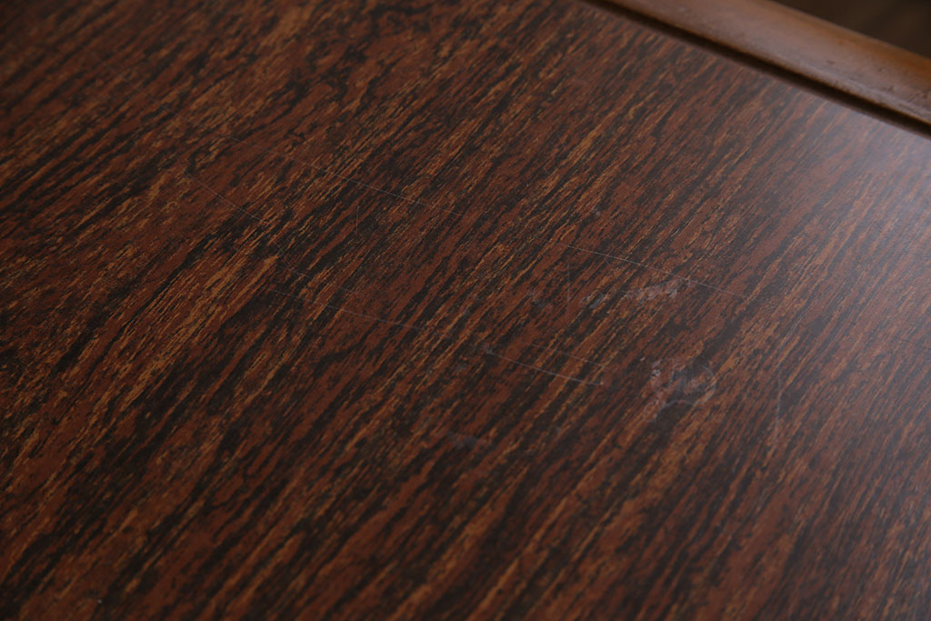 和製ビンテージ　飛騨家具　柏木工　レア!　昭和の薫り漂う優美なダイニングテーブル(テーブル、机、4人掛け)(R-046027)