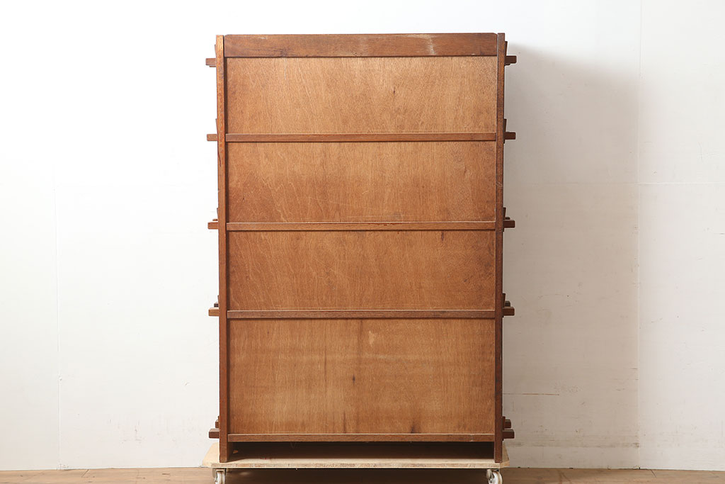 ビンテージ家具 楔式 シンプルな木製の本棚(飾り棚、ブックシェルフ)(R 