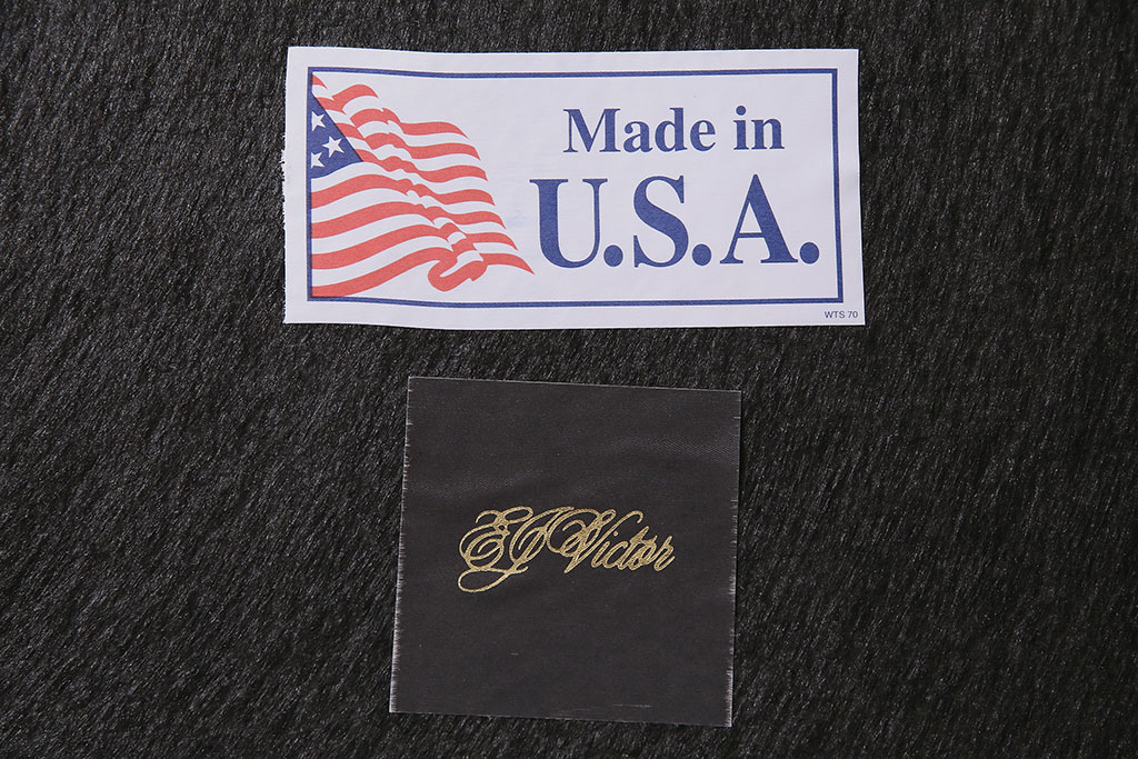 中古　アメリカ製　EJ Victor　優雅なフォルムのハイバックチェア(アームチェア、椅子)(R-046085)
