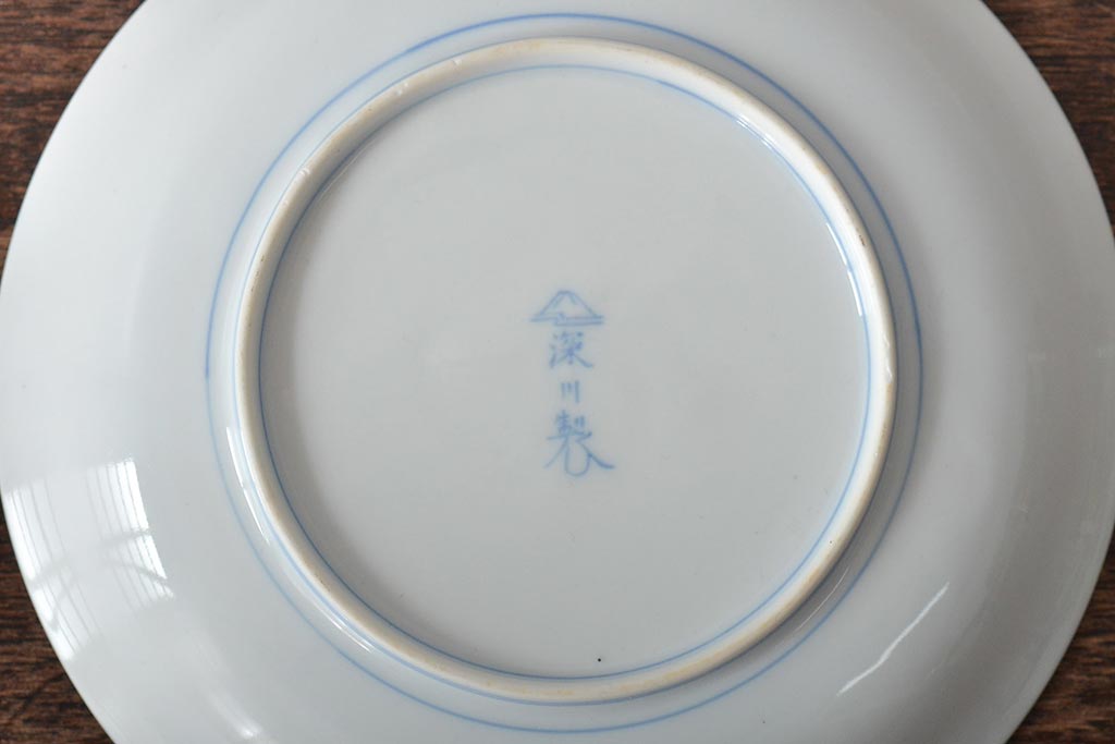 深川製磁　牡丹金ミル　小皿5枚セット(和食器)(R-046121)