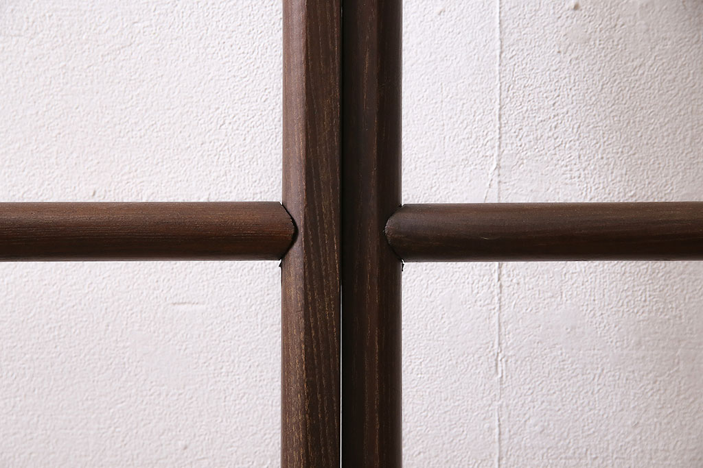 ヴィンテージ家具　昭和中期　桑材　フック付き　深みのある色合いが上品な衣桁(着物掛け、ハンガーラック、ビンテージ)(R-046264)