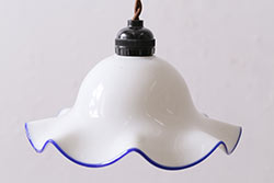 アンティーク照明　昭和初期　激レア!吊り下げているような珍しいデザインが魅力のウォールランプ(壁掛け照明、壁付け照明)(R-054884)