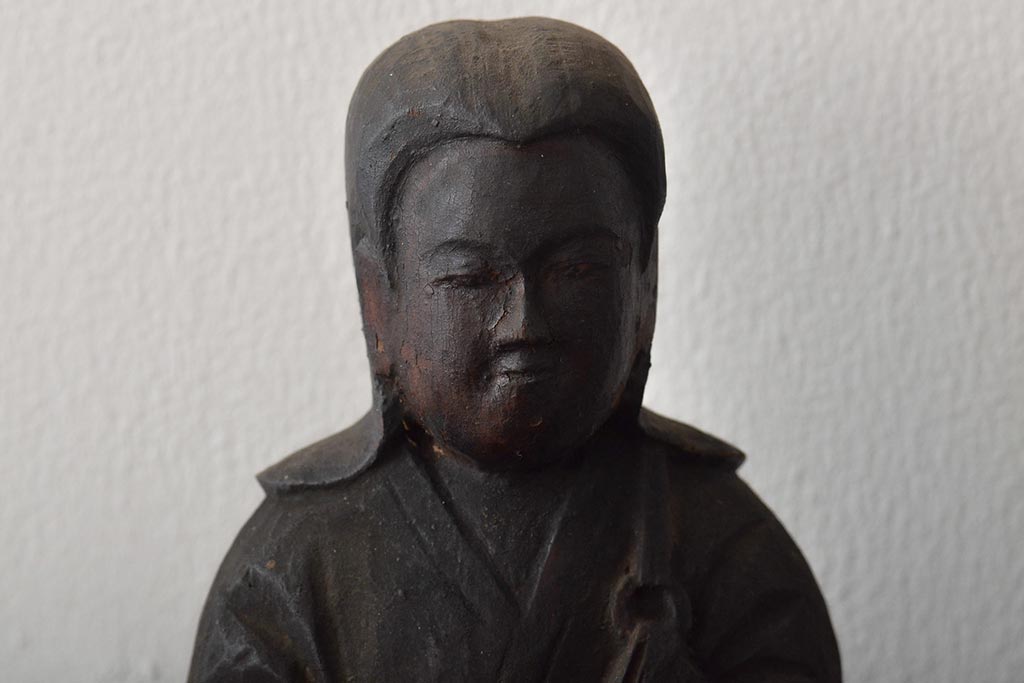江戸〜明治　木彫(塗金彩色、仏像、彫刻)(R-046406)