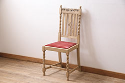 イギリスアンティーク　猫脚がエレガントさを引き立てるスツール(チェア、椅子、丸椅子、イス、回転チェア)(R-062757)