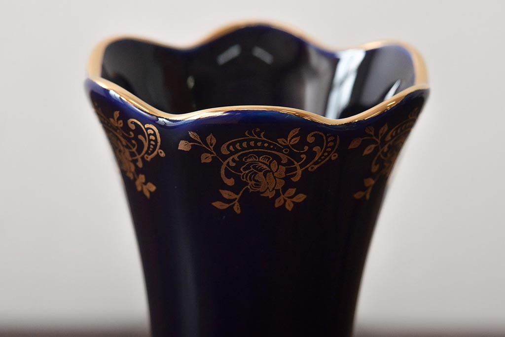 フランス　リモージュ　Limoges　花瓶など3点(CASTEL、飾り皿、金彩、プレート)(R-046471)