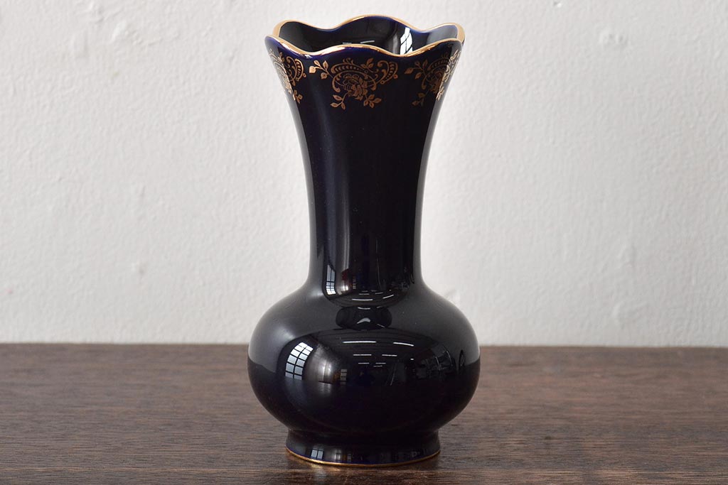 フランス　リモージュ　Limoges　花瓶など3点(CASTEL、飾り皿、金彩、プレート)(R-046471)